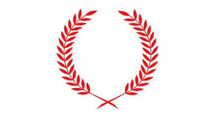 Red wheat icon on white background,best wheat icon