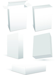  Illustration of packing box, with white background vector