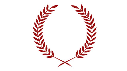 Red wheat icon,Red dark wheat icon on white background
