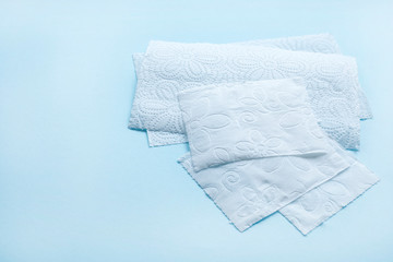 Fototapeta na wymiar paper towel on white background