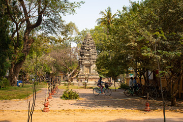 A beautiful view of buddhist temple at Siem Reap, Cambodia.