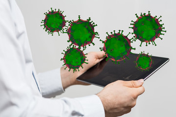 Corona Virus Healthcare Concept. Coronavirus protection Pandemic Sars Fever.