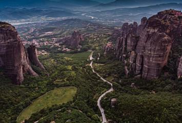 Meteora Valey in greece
