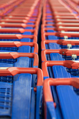 Fototapeta premium Shooping trolley row.