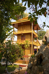 A beautiful view of buddhist temple at Siem Reap, Cambodia.