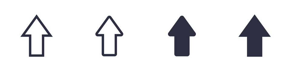 puntero (flechas) del mouse rectas apuntando hacia arriba (ratón del teclado)