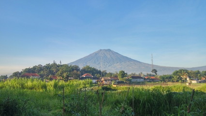 mount Sumbing in Temanggung, central java, indonesia.