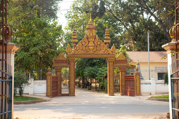 A beautiful view of buddhis temple at Siem Reap, Cambodia.