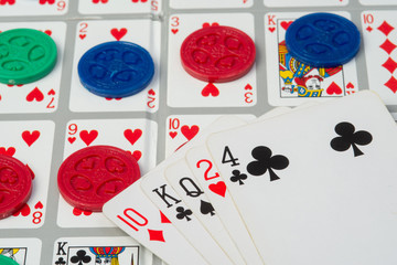 sequence cards and chips