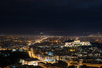 Fototapeta na wymiar Athens at dawn