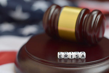 Justice mallet and ERISA acronym. Employee retirement income security act