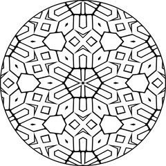 isolated geometric spiritual mandala shape 