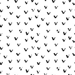 Seamless pattern with hand drawn brush strokes. Vector ornament for wrapping paper, wallpapers, web design etc.