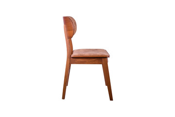 wooden chair isolated on white