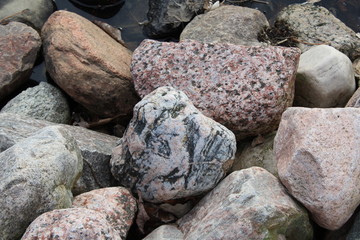 stones on the beach