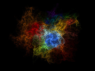 surreal futuristic digital 3d design art abstract background fractal illustration for meditation and decoration wallpaper