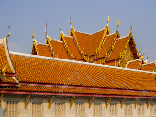 Fototapeta na wymiar Marble Temple, Bangkok, Thailand