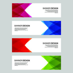 Naklejka premium Vector Abstract banner web template
