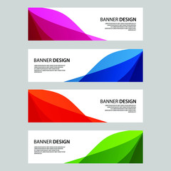 Fototapeta premium Vector Abstract banner web template