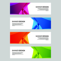 Fototapeta premium Vector Abstract banner web template