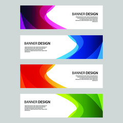 Fototapeta premium Vector Abstract banner web template