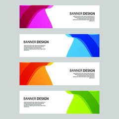 Fototapeta premium Vector Abstract banner web template