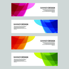 Fototapeta premium Vector Abstract banner web template