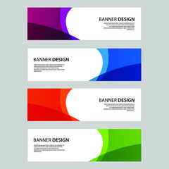 Fototapeta premium Vector Abstract banner web template