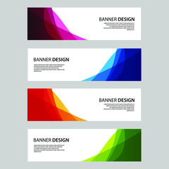 Fototapeta premium Vector Abstract banner web template