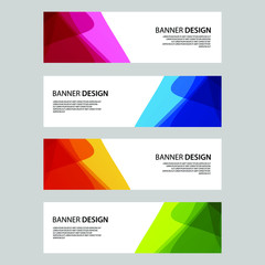 Fototapeta premium Vector Abstract banner web template