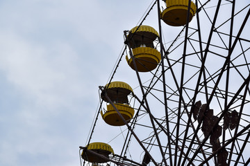 Fototapeta na wymiar Riesenrad Jahrmarkt Tschernobyl Bildausschnitt