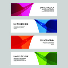 Fototapeta premium Vector Abstract banner web template