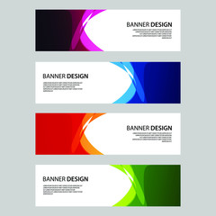 Fototapeta premium Vector Abstract banner web template