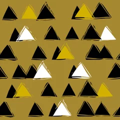 Foto op Plexiglas Bergen naadloos abstract patroon met driehoeken