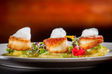Scallops with Foam