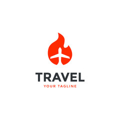 awesome travel logo template design