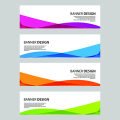 Fototapeta premium Vector Abstract banner web template