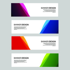 Fototapeta premium Vector Abstract banner web template