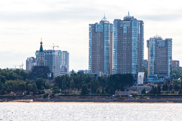 Obraz premium Volga river and Samara sity