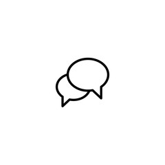 Outline chat vector icon. Chat illustration for web, mobile apps, design. Chat vector symbol. - Vector