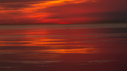 Sunrise over Lake Michigan