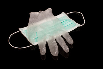 Protection equipment for medical personel - obrazy, fototapety, plakaty