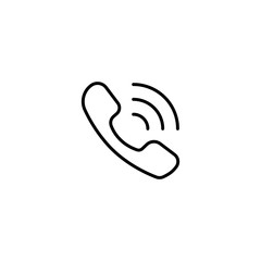 Telephone ringing icon vector flat style isolated.