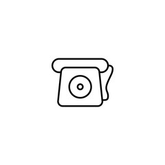 Old Telephone icon. Phone vector icon, Old vintage telephone symbol. Retro telephone symbol. Vector illustration