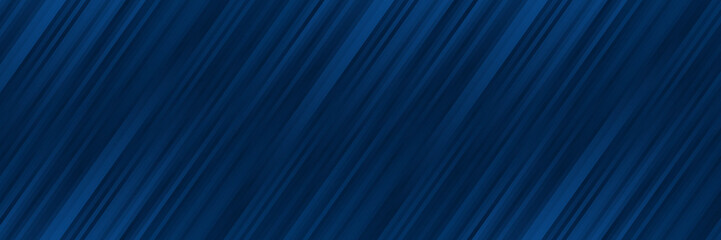 Obraz premium Dark navy blue and black glossy stripes. Abstract tech graphic banner design. Vector corporate background