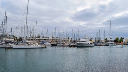 Marina in the city of Lagos, Algarve, Portugal