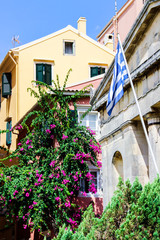 Fototapeta na wymiar Corfu island towns, architecture, historical buildings, cultural heritage, Greece