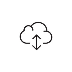 Cloud computing icon. Internet symbol modern, simple, vector, icon for website design, mobile app, ui. Vector Illustration