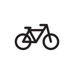 Bicycle icon. Bike vector sign. Trendy Flat style for graphic design, Web site, UI. EPS10. Vector illustration. 
