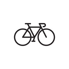 Bicycle icon. Bike vector sign. Trendy Flat style for graphic design, Web site, UI. EPS10. Vector illustration. 
